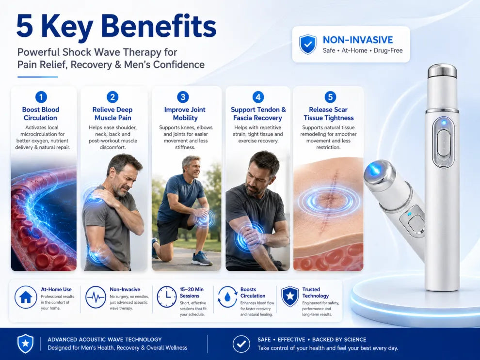 ⚡💥 Shockwave Therapy: No surgery, no needles – pain disappears, rigidity returns.