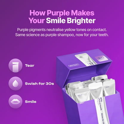 💜 Purple Whitening Mouthwash | Brighter Smile in Just 30 Seconds