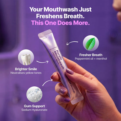 💜 Purple Whitening Mouthwash | Brighter Smile in Just 30 Seconds