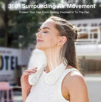🔥 55% OFF 🍃Portable Neck Fan – Hands-Free Cooling for Hot Summer Days