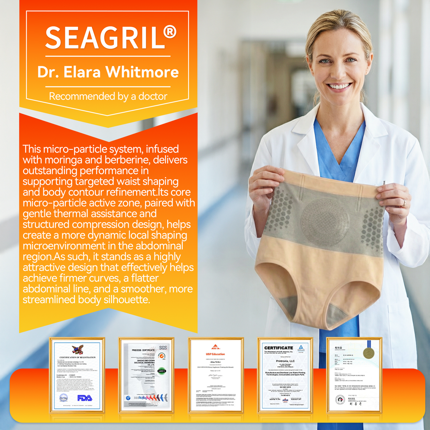 🔥𝐎𝐟𝐟𝐢𝐜𝐢𝐚𝐥 𝐁𝐫𝐚𝐧𝐝 𝐒𝐭𝐨𝐫𝐞 | SEAGRIL® Moringa & Berberine 4-In-1 Micro-Particle Sculpting & Fat-Burn Shorts🏆