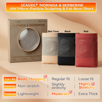 🔥𝐎𝐟𝐟𝐢𝐜𝐢𝐚𝐥 𝐁𝐫𝐚𝐧𝐝 𝐒𝐭𝐨𝐫𝐞 | SEAGRIL® Moringa & Berberine 4-In-1 Micro-Particle Sculpting & Fat-Burn Shorts🏆