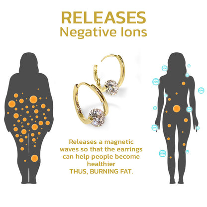 🔥 Germanium Slimming Earrings ✨💎 | Lightweight Wellness Magnetic Studs 🧲 | Daily Wear Jewelry