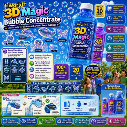 Tiword® ✨ Turn Ordinary Bubbles Into A 3D Fantasy World | 🐬🐯 Animal & Ocean Theme
